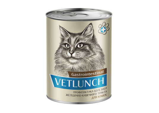 Vetlunch Gastrointestinal для кошек Профилактика болезней желудочно-кишечного тракта - фото
