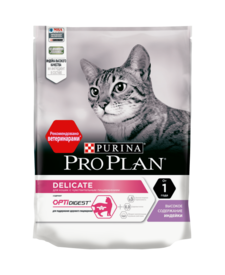 Сухой корм Purina Pro Plan для кошек с чувствительным пищеварением и привередливых к еде, с индейкой