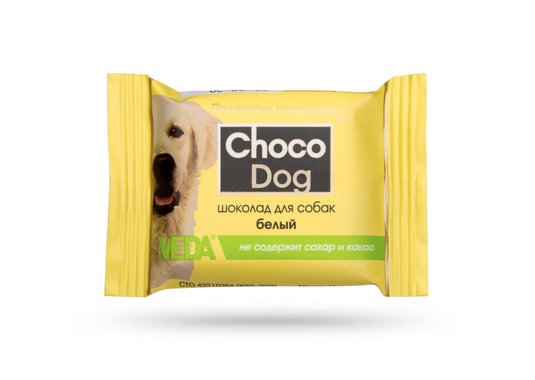 Лакомство для собак CHOCO DOG шоколад белый - фото