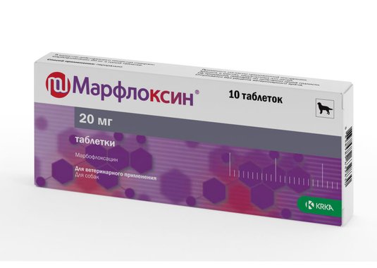 Антибиотик Марфлоксин 20 мг (1 таб.) - фото