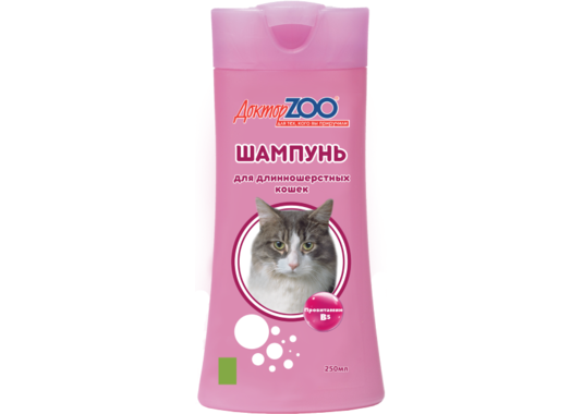 Доктор Zoo Шампунь для длинношерстных кошек, 250мл - фото