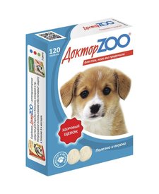 Доктор ZOO витамины для щенков "Здоровый щенок", 120 таб.