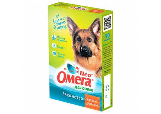 Омега Neo витамины для собак с морскими водорослями, 90 таб. - фото