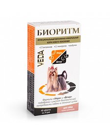 Витамины Биоритм для собак мелких пород, 48 таб.