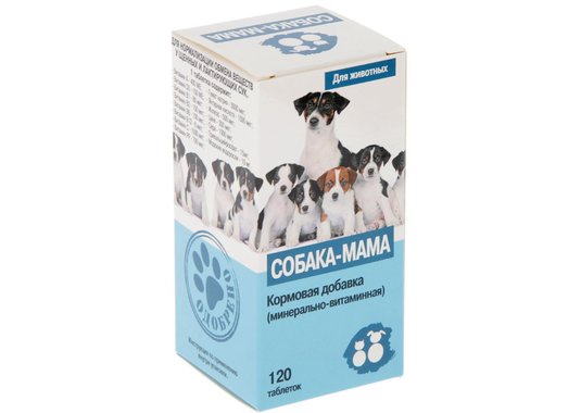 Собака-Мама витаминно-минеральная подкормка для щенных и кормящих сук - фото