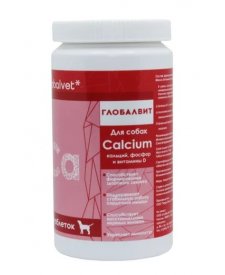 Витамины Глобалвит Calcium Globalvet кальций, фосфор и витамин D для собак