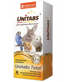 UNITABS Total витаминно-минеральный комплекс для кроликов, птиц, грызунов с Q10